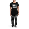 thumbnail image 4 of CafePress - African Elephants And Calf Women's Dark Pajamas - Women's Short Sleeve Print T-Shirt and Pants Dark Cotton Pajama Set, 4 of 7