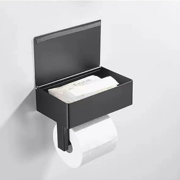 Tianlu Toilet Paper Holder, Matte Black Toilet Paper Holder with Wet
