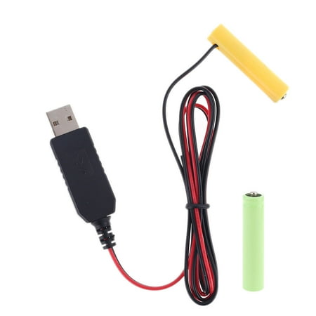 

TRINGKY LR03 AAA Battery Eliminator 2m USB Power Supply Cable Replace 1-4pcs AAA Battery