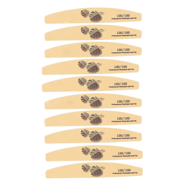 Lima pulidora de uñas, 10 piezas, lima de uñas profesional, juego de limas de uñas, rendimiento potente