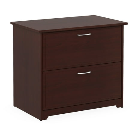 Mocha Cherry 3 Drawer File - Bush Furniture Cabot Lateral File Cabinet in Harvest Cherry