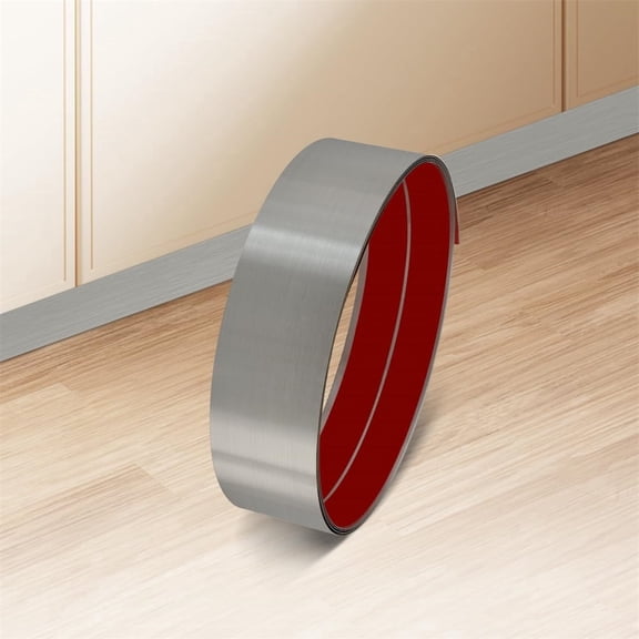 MODANU 4" x 78.7" Self Adhesive Door Kick Plate for Bottom of Door, Stainless Steel Front Door Kick Plates, Kickplates for Door Interior and Exterior (Silver)
