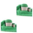 thumbnail image 2 of Ounissouiy Juego de ovillos de lana de 50g y 20g, bufanda de invierno de 2 hebras, Kit de hilo de ganchillo tejido a mano suave, suministros para fruta verde 2piezas, 2 of 6