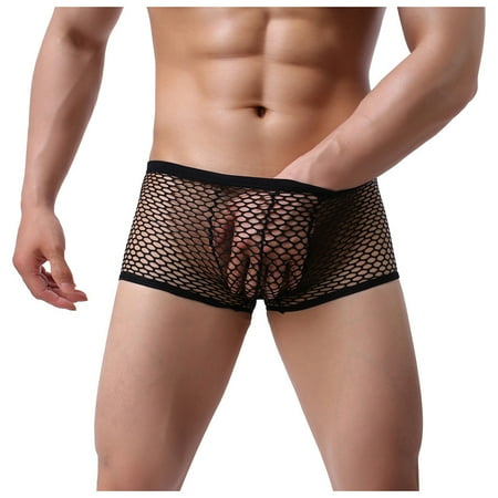 

LBECLEY Womens Lingerie Fishnet Lingerie Dress for Women Out Briefs Men Hollow Underwear Low-Waist Shorts Mesh Cutout Lingerie Push Up Bras for Women Black L
