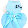 thumbnail image 2 of Walbest Dog Dresses Pet Princess Skirts with Ribbon Bowknot, Cute Puppy Sundress Spring Summer Shirts Vest for Small Dogs Cats, Pet Apparel Clothes Doggie Costume for Wedding Holiday Birthday, 2 of 7