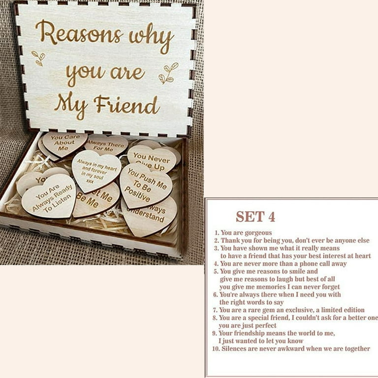 Personalized Wood Card Box - Front Text Only