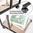 thumbnail image 2 of JJS Side End C Table for Sofa, Living Room Couch Table Snack Table That Slide Under for Small Spaces, Smoky Grey, 2 of 7