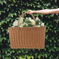 thumbnail image 4 of HAMPPLIES 1 Pce Petit Panier de Courses en Brun Clair pour Courses, 4 of 6