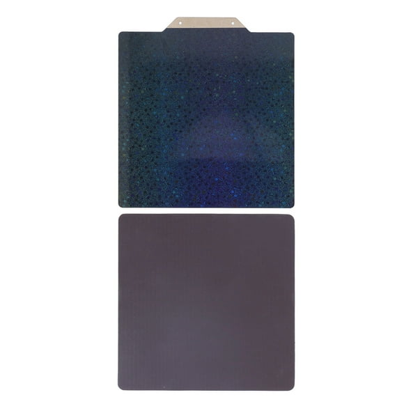 Rainbow PEY Textured PEI Build Plate, Bright Glow PEY PEI Spring Steel Sheet and Matte Touch with Soft for 3D Printer