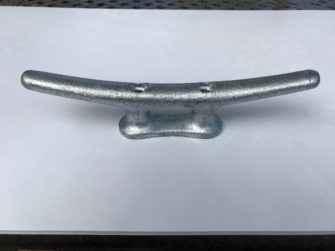2 Dock Cleats 12" Hot Dipped Galvanized Heavy Duty Marine Grade Open