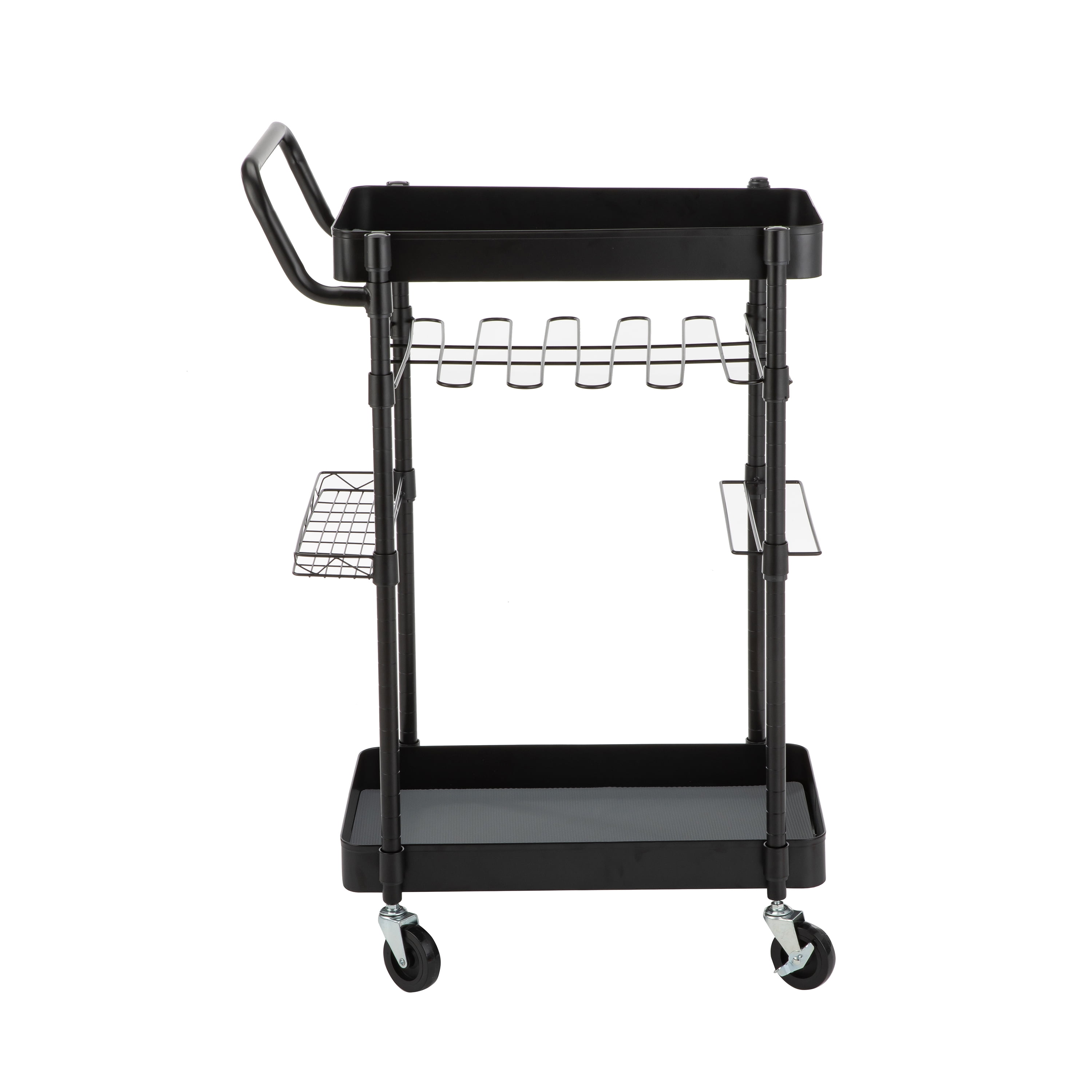 HomeZone 2 Tier Tool Utility Cart with EVA Mat and 3 Accessories