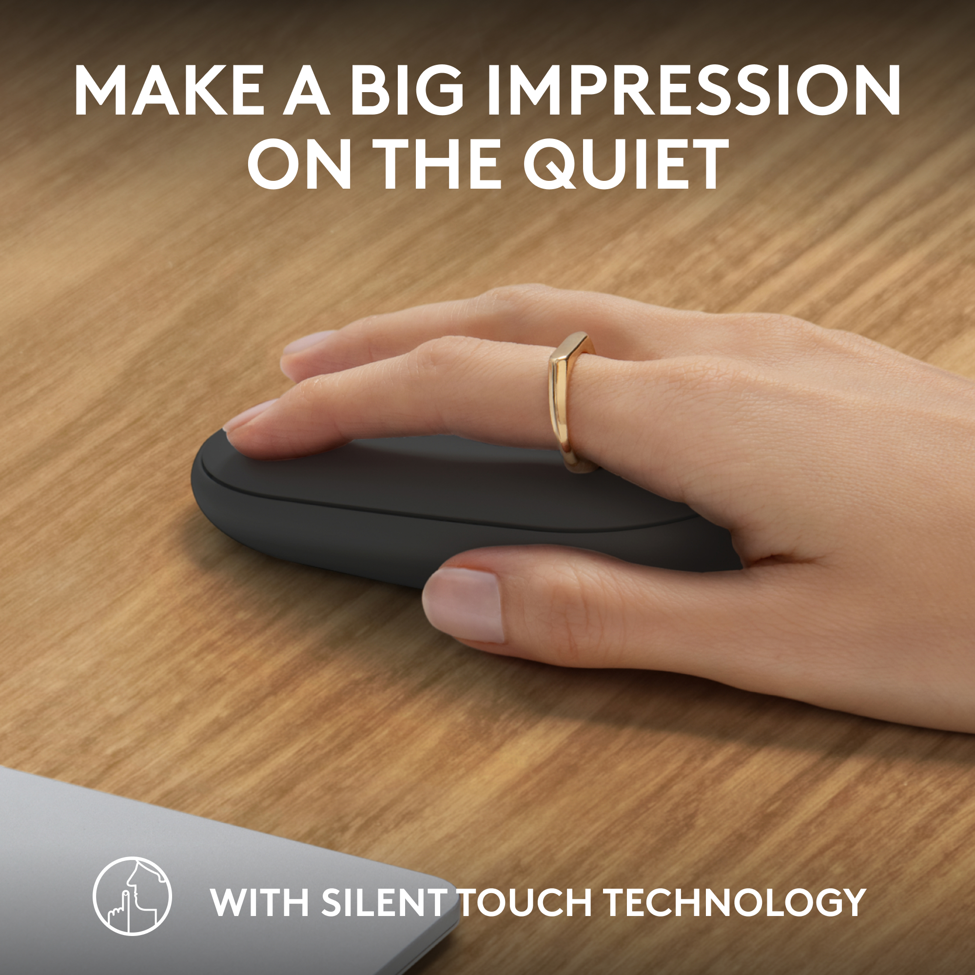 Logitech Pebble Mouse 2 M350s Wireless Bluetooth, Graphite photo 6