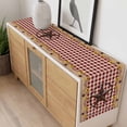 thumbnail image 4 of Texas Star Sunflower Table Runner - 48 Inch Long, Kitchen Dining Table Runner Dresser Scarves, Farmhouse Country Plaid Brown Farmhouse Decor for Coffee Tables Wedding Party Banquet, 4 of 8
