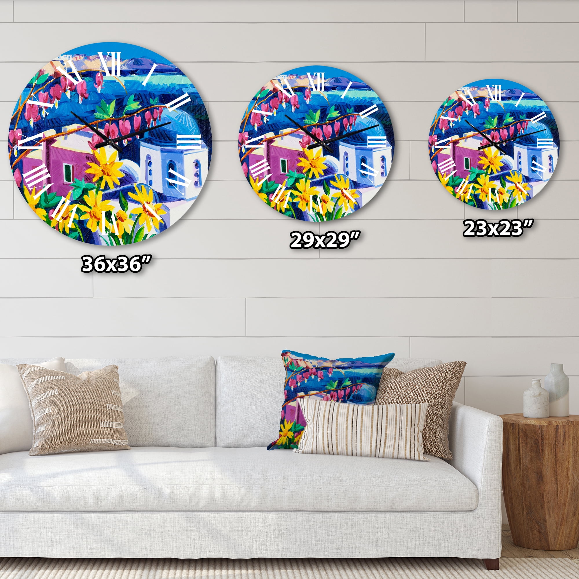 Designart 1 in Coastal Wall Clock