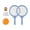 Blue, variant on Children's Badminton Tennis Set, Badminton Racket with Ball and Badminton Shuttlecock, Training Equipment Kids Tennis Rackets for Kids Adults Yellow
