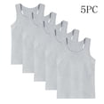 thumbnail image 2 of fatyb Lot de 5 Débardeurs en Coton pour Enfants Garçons Filles Sans Manches Chandails de Dessous Doux T-Shirts Décontractés à Col Rond, 2 of 7