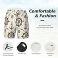 thumbnail image 5 of Sigee Anchor with Rope Print Mens Swim Trunks with Compression Liner Quick Dry Swim Stretch Beach Shorts with Pockets,S-3XL, 5 of 7