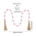 thumbnail image 2 of NUOLUX Garlands Decoration 1Set Pink Wooden Beaded Garland For Valentines Day And Birthdays, 2 of 8