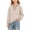 Khaki, variant on XRoczxe Girls Striped Rugby Shirt, Long Sleeve Color Block Polo Top with Contrast Collar, Casual Cotton Blend Pullover Sweatshirt for School & Play