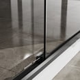 thumbnail image 2 of Goodyo 48 in x 72 in Double Sliding Shower Door, 1/4" Thick Clear Tempered Glass Shower Enclosure, Matte Black Aluminum Frame, 2 of 8