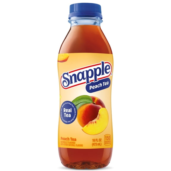 Snapple Peach Tea Juice Drink, 16 fl oz, Bottle