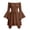 Coffee, variant on Women's Off Shoulder Long Bell Sleeve Mini Dress Crisscross Lace Up Corset Waist Irregular Hanky Hem Loose Fit Renaissance Style Casual Dress