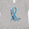 thumbnail image 4 of Inktastic We Will Win Against Prostate Cancer Ribbon Girls Toddler Dress, 4 of 5