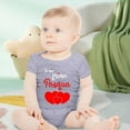 thumbnail image 2 of Baby Romper Letter Print Baby Girl Summer Clothes Short Sleeve Outfits Baby Girl Plain Color Girl Clothing 0-3 Months Baby Girls Clothes, 2 of 4