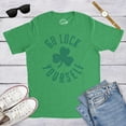 thumbnail image 4 of Mens Go Luck Yourself T Shirt Funny Sarcastic Shamrock Tee Saint Patricks Day Graphic Tees, 4 of 7