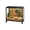 black, variant on ChaoLink Hamster Cage 360 Celsius Viewing Transparent Hamster Habitats With Universal Wheels Chew-Proof Dual Door Animal Habitat Portable Hamster House For Rats Guinea Pigs For Small