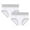 White, variant on Seductiva Clearance High Waist Panties for Women Women's Cotton Underwear High Waist Briefs Soft Underpants Ladies Full Coverage 2 Pack