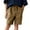 Khaki, variant on JTSRKL Boys Cotton Shorts Loose Fit Summer Pull On Elastic Drawstring Casual Kids School Uniform Shorts Outfits with Pockets Army Green 11-12 Years