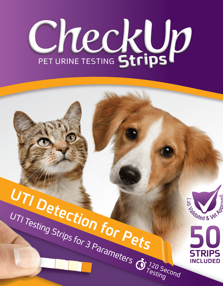 CheckUp Dog and Cat Urine Testing Strips for Detection of UTI 50 count
