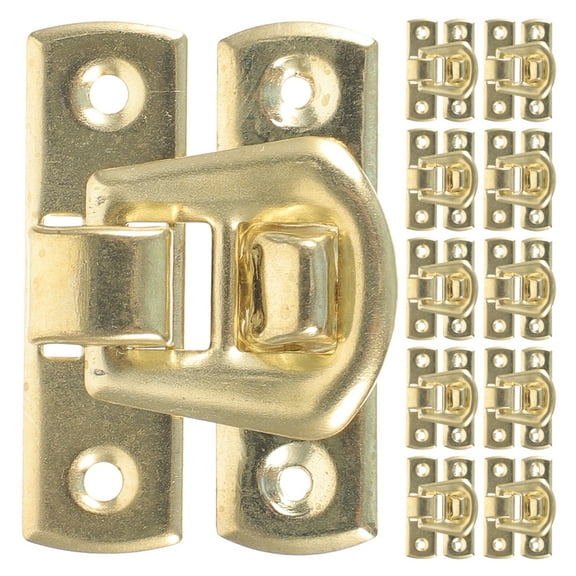 Small Hasp Latch Lock for Gift Box Made of Zinc Alloy Yellow Color 20 Pieces