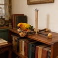 thumbnail image 3 of Wooden Parrot Play Gym With Rotating Stand Bird Activity Center Chew For Large Medium Birds, 3 of 3