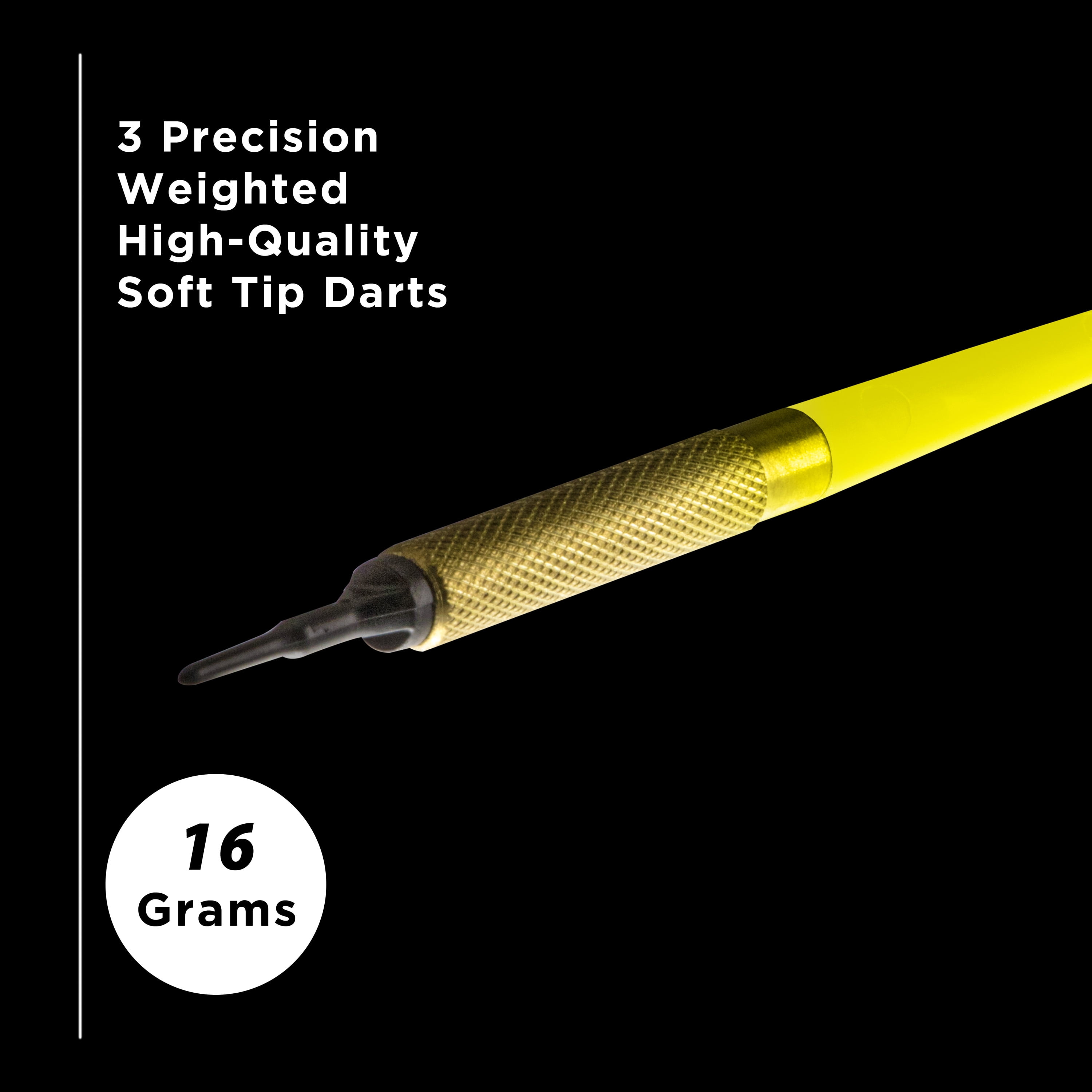 Viper Commercial Bar Darts, 45 Soft Tip Darts, Yellow