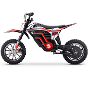HOVERHEART Mini Motorized Dirt Bikes 500W, 15 MPH Top Speed, Dual Suspension(Red)