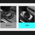 thumbnail image 5 of Chrome Multi-Media 7 Button Cover Decor Trim For Bmw 3 4 5 6 X5 X6 Series Idrive, 5 of 5
