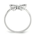 thumbnail image 2 of 14K White Gold Ring Band Themed Polished Butterfly, Size 6, 2 of 3