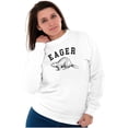 thumbnail image 5 of Funny Animal Pun Eager Beaver Joke Sweatshirt for Men or Women Brisco Brands S, 5 of 6