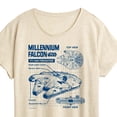 thumbnail image 3 of Star Wars - Millennium Falcon Schematic - Women's Short Sleeve Classic Fit Tee, 3 of 5