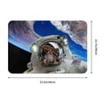 thumbnail image 3 of Balery Astronaut in Outer Space Doormat, Durable Flannel Fabric, Waterproof Stain and Fade Resistant, Low Profile,Indoor Outdoor Door Mats, Easy Clean Patio Entrance Mat, 16x24in, 3 of 9