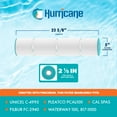 thumbnail image 2 of Hurricane HF4995-01 Advanced Filter Cartridge for Unicel C-4995 and PCAL100, 2 of 7
