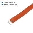 thumbnail image 2 of Uxcell 14 Gauge Silicone Wire 14AWG Electrical Wire Stranded Tinned Copper High Temp Hookup Spool 49.2ft Orange, 2 of 7