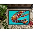 thumbnail image 3 of Carolines Treasures MW1161JMAT Lucy the Crawfish in blue Door Mat Indoor Rug or Outdoor Welcome Mat 24x36 Doormat  24H X, 3 of 4