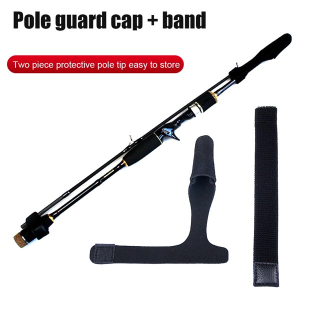 Cinturón De Caña De Pescar Correa de caña de pescar, tapa de caña de pescar elástica, fundas protectoras para aparejos de pesca