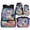 Galaxy Starry Sky Orange Fox Print, variant on Bulopur Galaxy Print Kids Backpack Set 4 Pcs Orange Fox Kids School Bag with Lunch Box, Pencil Case and Water Bottle Cover for Fox Lovers Outdoor Adventure Kids