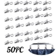 thumbnail image 1 of TIMIFIS Crochets pour Suspendre 50 Pcs Pinces Métalliques Crochets pour Rideaux Rideaux Rideaux avec Pince Crochets pour Rideau de Douche Crochets à Serviettes pour Salles de Bain, 1 of 4