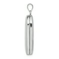 thumbnail image 2 of Sterling Silver Polished Rectangular Locket Charm Pendant, 2 of 5