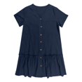 thumbnail image 5 of Vestido camisero holgado de verano con botones para mujer - Detalles de volantes, túnica informal - Tallas S-XL, 5 of 5